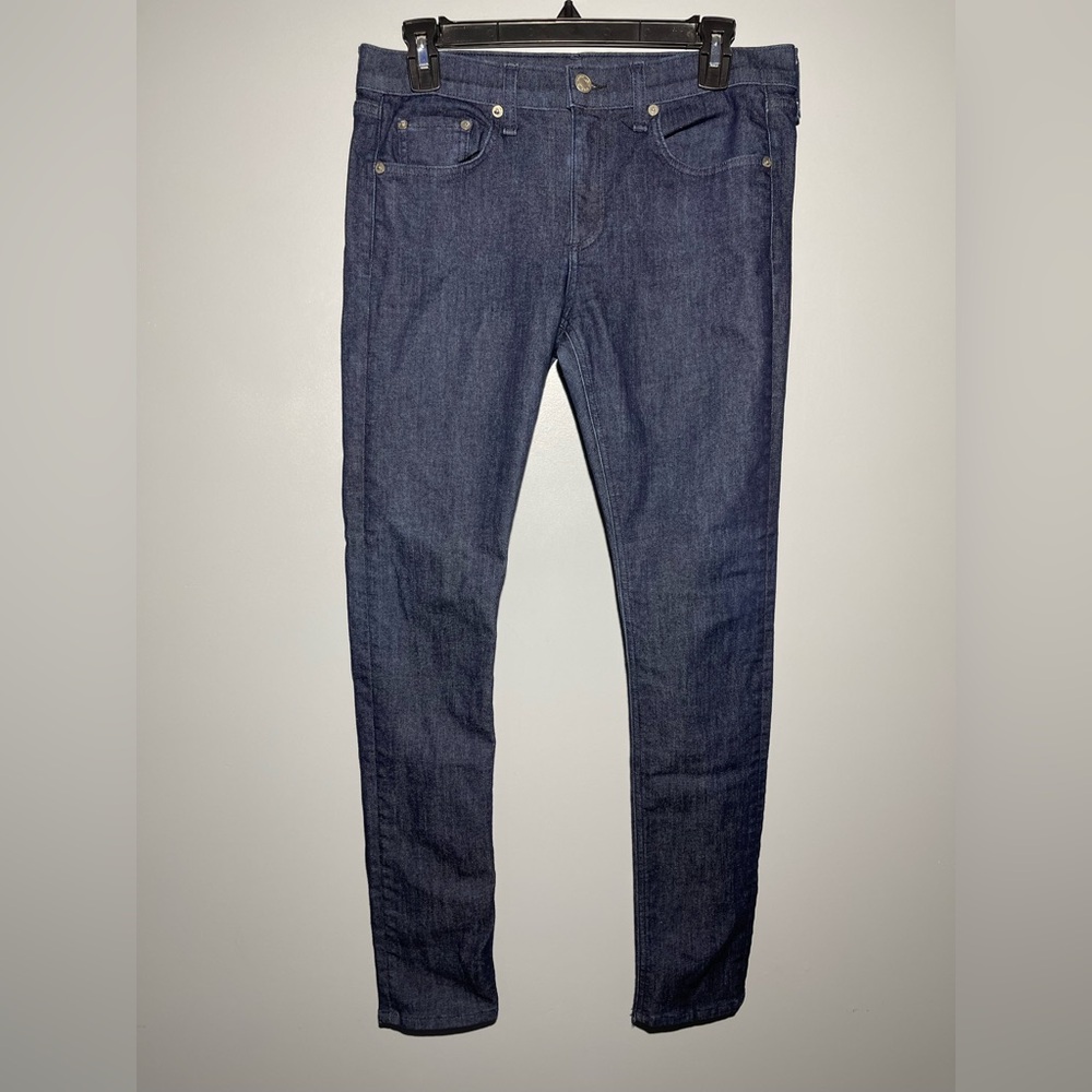 rag & bone Blue Straight Leg Pants